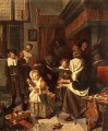 Das Fest des heiligen Nikolaus holländischen Genre Maler Jan Steen